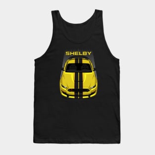 Ford Mustang Shelby GT350R 2015 - 2020 - Yellow - Black Stripes Tank Top